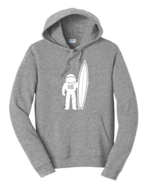 Space Surfer Hoodie - Heather Gray - 2X Large