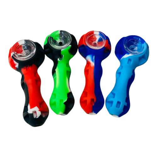 Silicone Hand Pipe – Multicolored