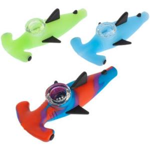 Silicone Hand Pipe - Shark
