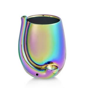 Stemless Wine Glass - Hand Pipe - Iridescent