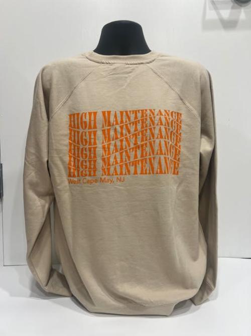Sand – High Maintenance Crew Neck – Extra Large